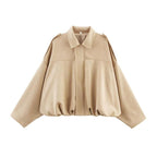Dames Jas Gevoerd Ritssluiting bomber – Vorana