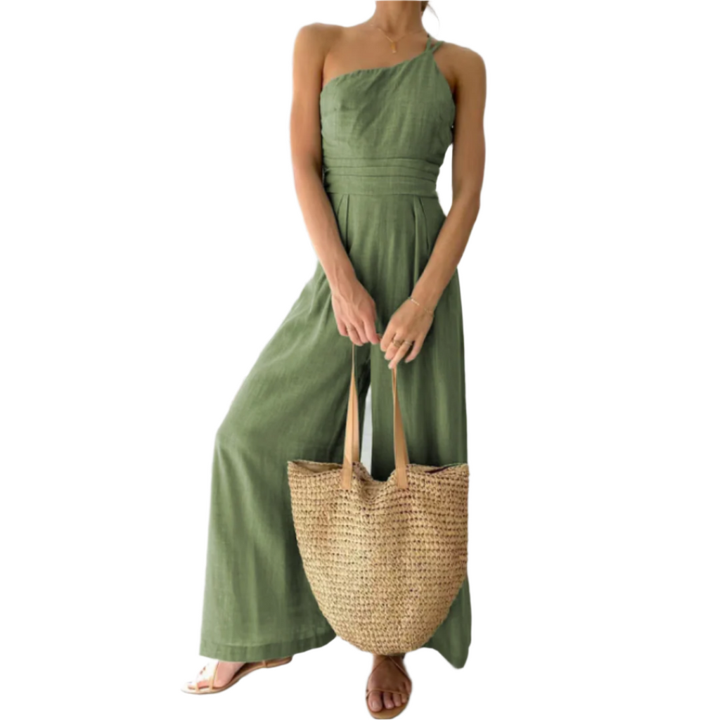 Dames Jumpsuit Ademend Stretch Modern Casual – Vorana