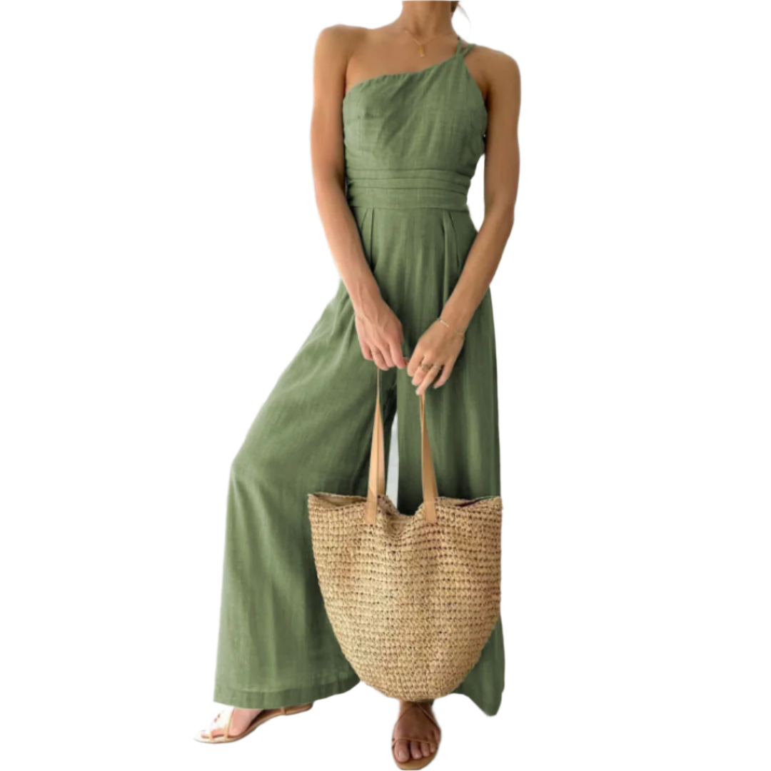 Dames Jumpsuit Ademend Stretch Modern Casual – Vorana