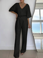 Dames Jumpsuit Elastische taille achtersluiting – Vorana