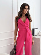 Dames Jumpsuit Mouwloos Ronde hals – Vorana