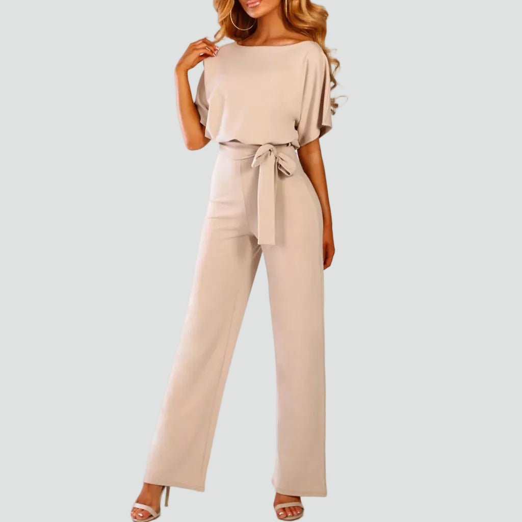 Dames Jumpsuit Wijde pijpen verstelbare tailleceintuur – Vorana