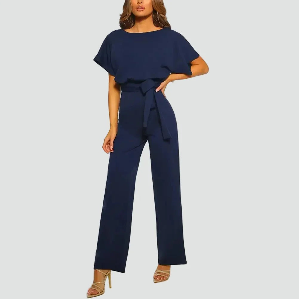 Dames Jumpsuit Wijde pijpen verstelbare tailleceintuur – Vorana