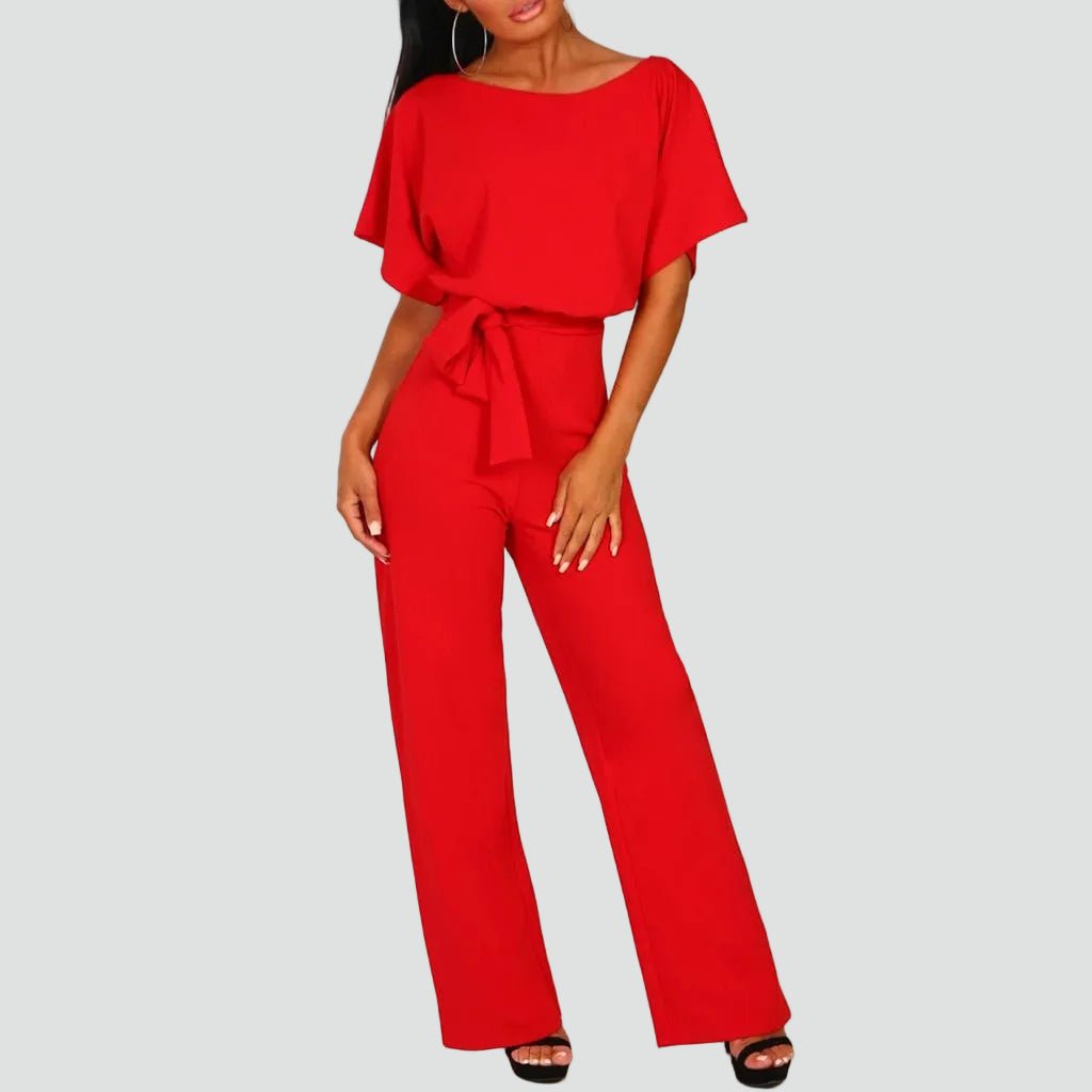 Dames Jumpsuit Wijde pijpen verstelbare tailleceintuur – Vorana
