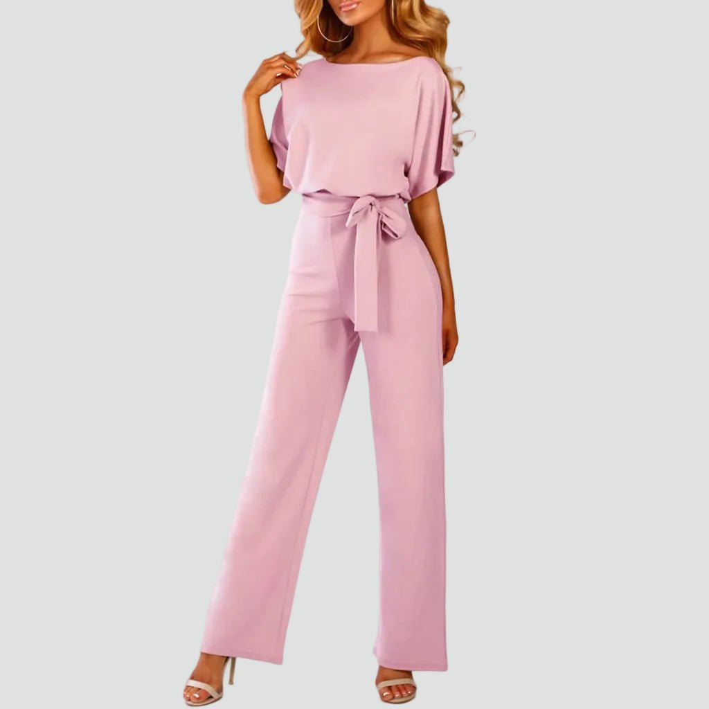 Dames Jumpsuit Wijde pijpen verstelbare tailleceintuur – Vorana
