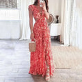 Dames Jurk Maxi Bloemenprint Elegant – Vorana