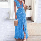 Dames Jurk Maxi Bloemenprint Elegant – Vorana