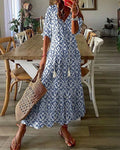 Dames Jurk Maxi Boho Pullover Ruimvallend – Vorana