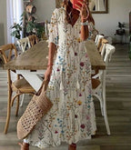 Dames Jurk Maxi Boho Pullover Ruimvallend – Vorana