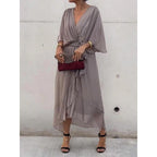 Dames Jurk Maxi Casual Leer – Vorana