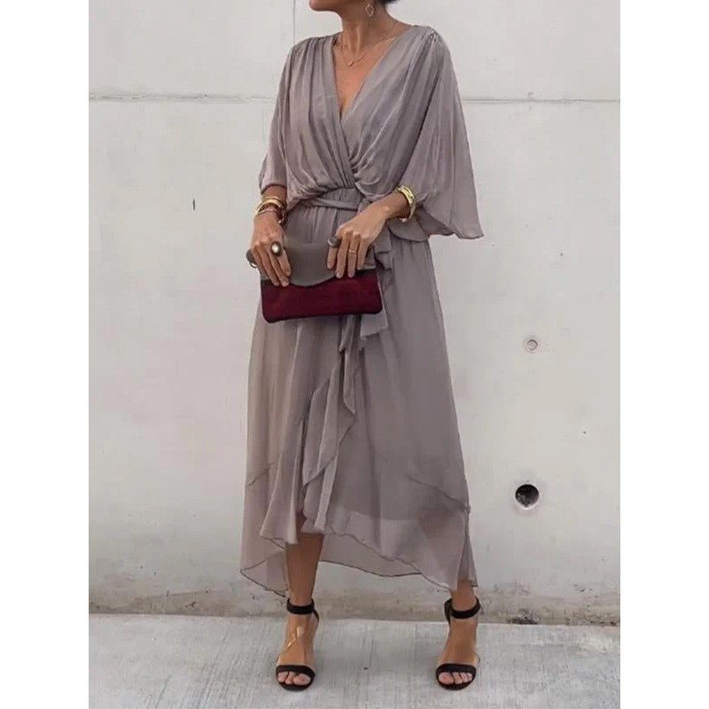 Dames Jurk Maxi Casual Leer – Vorana