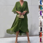 Dames Jurk Maxi Casual Leer – Vorana