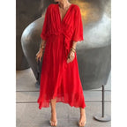 Dames Jurk Maxi Casual Leer – Vorana