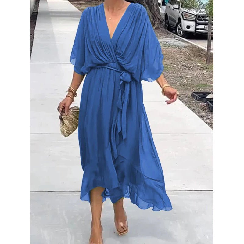 Dames Jurk Maxi Casual Leer – Vorana