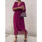 Dames Jurk Maxi Casual Leer – Vorana