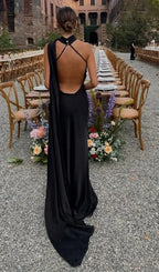 Dames Jurk Maxi One-Schouder Zijrits – Vorana