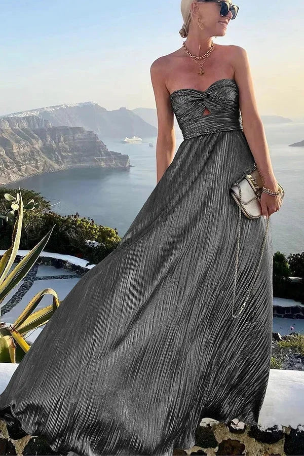 Dames Jurk Maxi Strapless Ritssluiting achter – Vorana