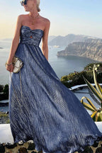 Dames Jurk Maxi Strapless Ritssluiting achter – Vorana