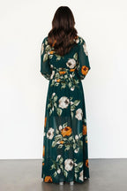 Dames Jurk Maxi V-hals met getailleerde tailleband – Vorana