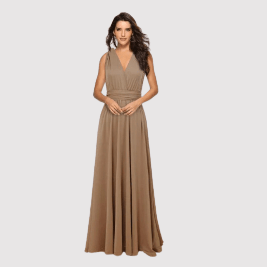 Dames Jurk Maxi Wikkel Casual – Vorana