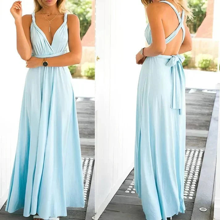 Dames Jurk Maxi Wikkel Casual – Vorana