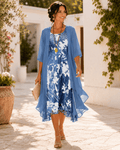 Dames Jurk Midi Bloemenprint vormende snit – Vorana