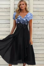 Dames Jurk Midi Gevoerd Zoomafwerking – Vorana