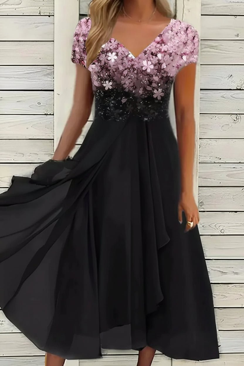 Dames Jurk Midi Gevoerd Zoomafwerking – Vorana