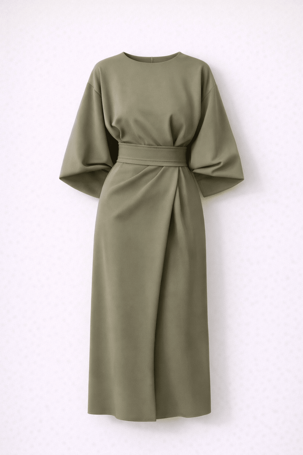 Dames Jurk Midi Kimono Wikkeltaille – Vorana
