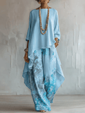 Dames Jurk Zomer Boho Bloemenprint – Vorana