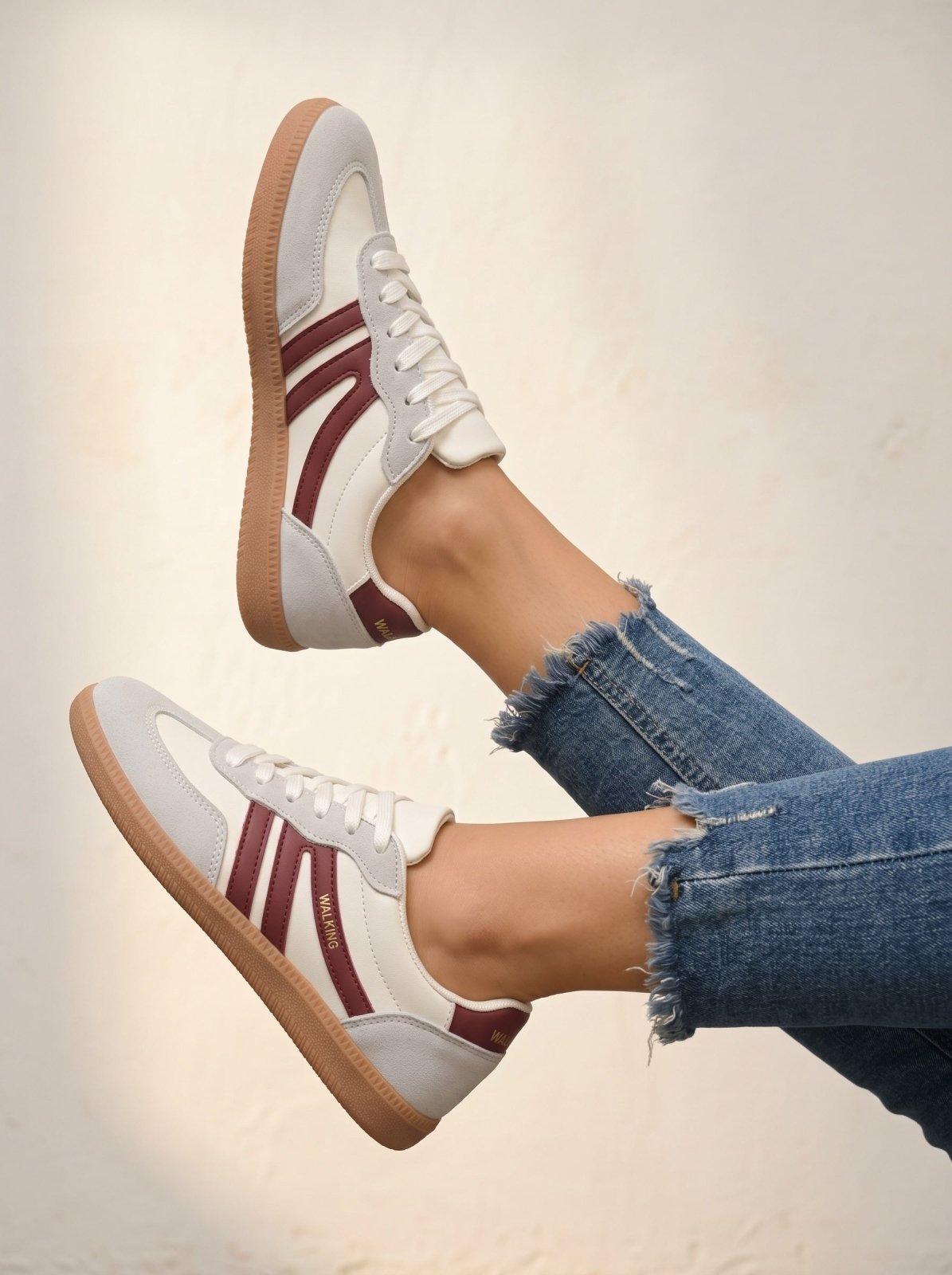 Dames Sneakers Versterkte Hielkap Ademend Mesh – Vorana