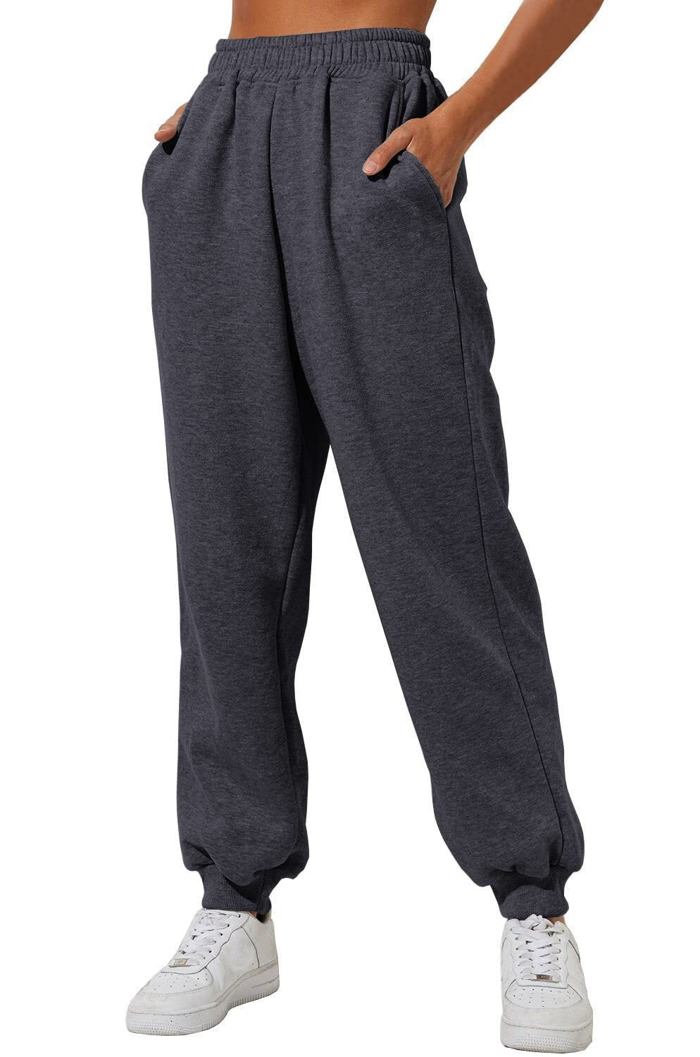 Dames Sweatpants tailleband met trekkoord Fleece-inside – Vorana
