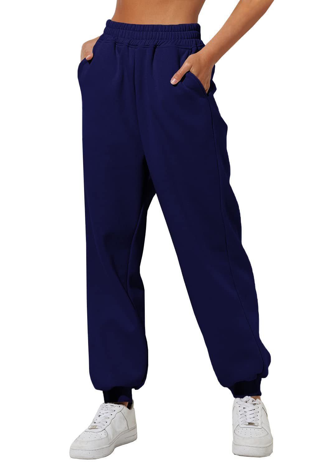 Dames Sweatpants tailleband met trekkoord Fleece-inside – Vorana