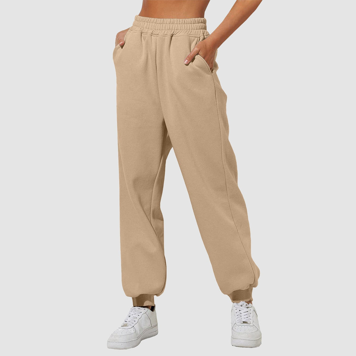 Dames Sweatpants tailleband met trekkoord Fleece-inside – Vorana