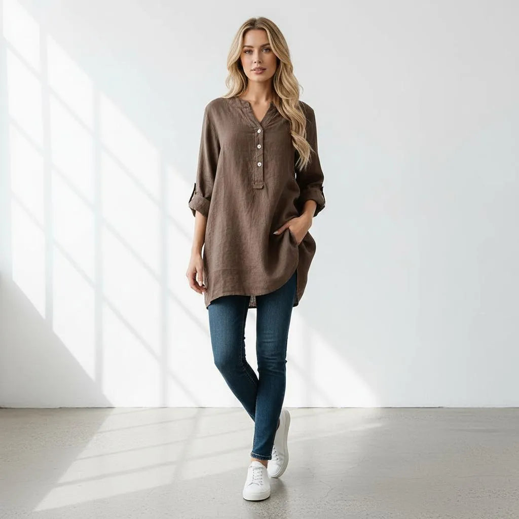 Dames Tuniek asymmetrische zoom Losvallend – Vorana