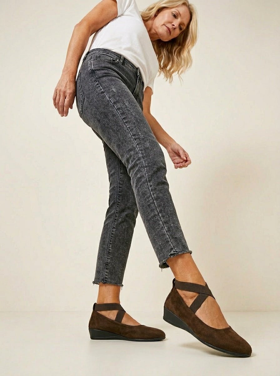 Dames Wedges Sleehak Instapper elastische sluitbanden – Vorana