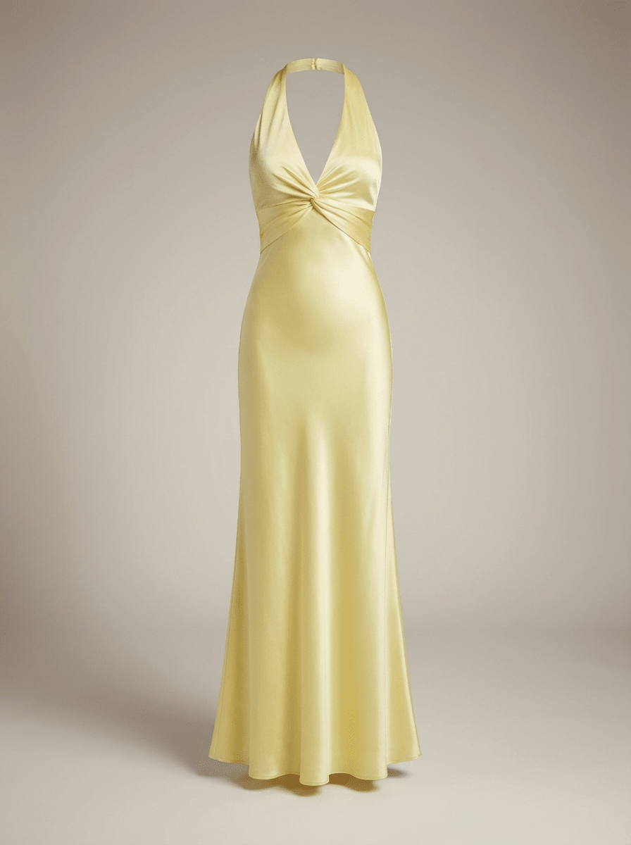 Jurk Dames Maxi Halterhals Elegant Zomer – Vorana